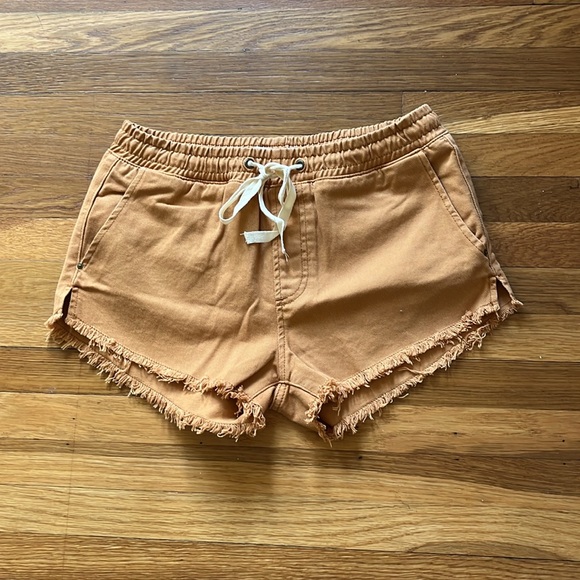 Billabong Coast Line Camel Denim Pull-On Shorts size Medium - Picture 5 of 8